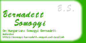 bernadett somogyi business card